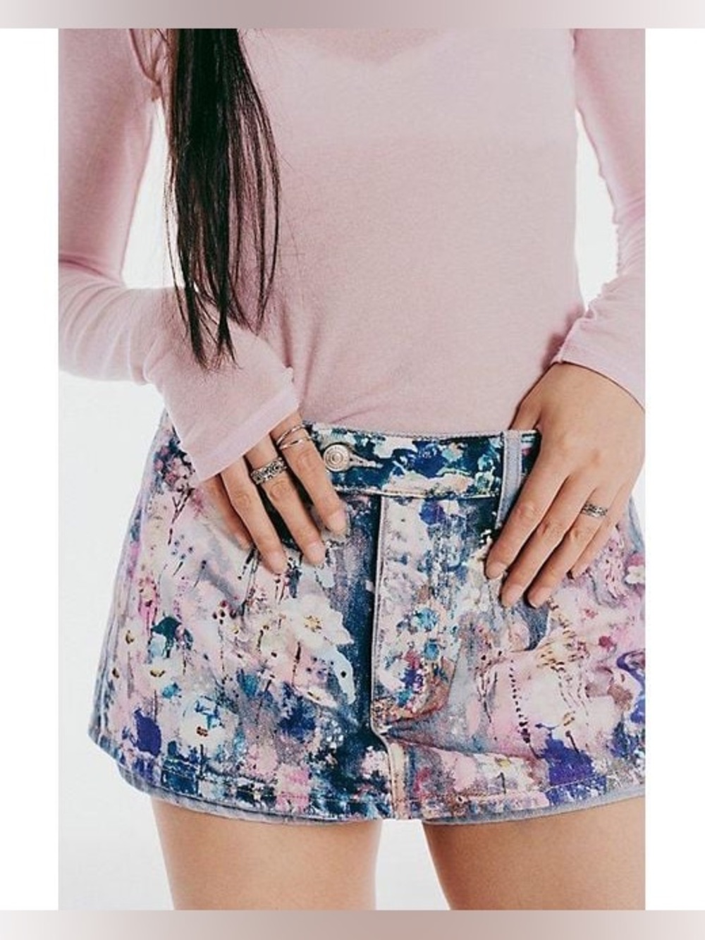 Free People We The Free Gallivanting Illusions Skort